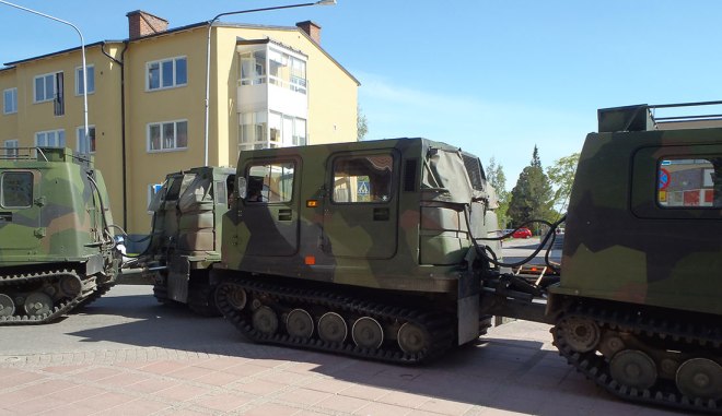 Kriget i Kramfors centrum. 