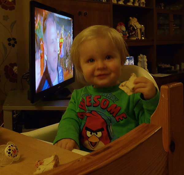 Roger's & Maggan's yngsta barnbarn/youngest grandchild Edvin.