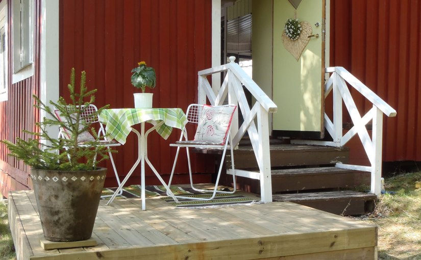 Uppdaterad stugentré/Updated cottage&nbsp;entrance