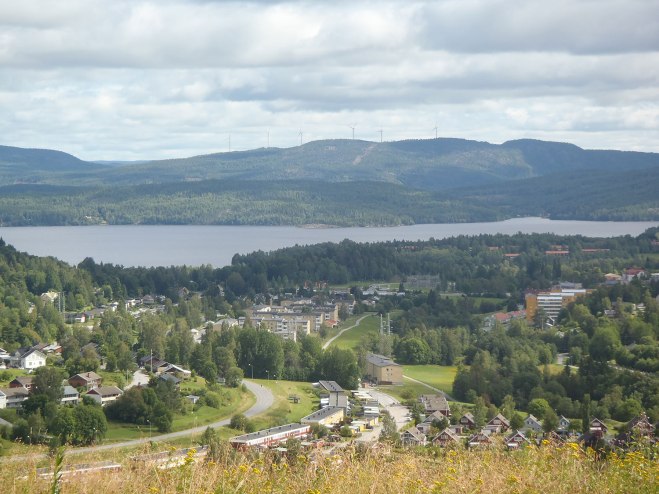 På jakt efter den första, härlig utsikt över staden./Hunting the first. beautiful view of the town.