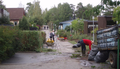 Städning./Cleaning up.