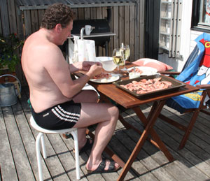 Räklunch./Shrimp lunch.