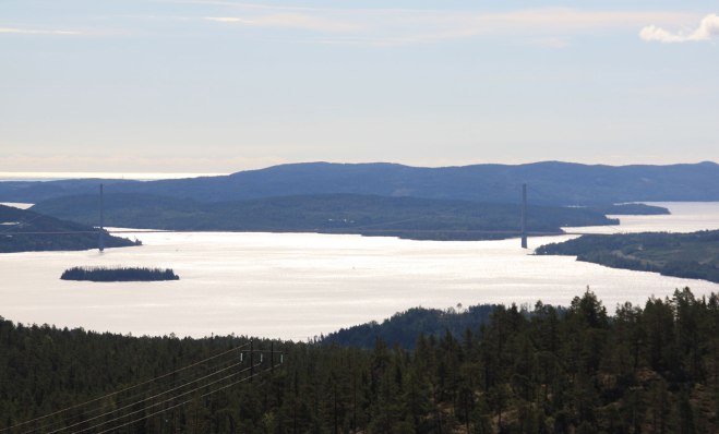 Höga Kusten-bron från inlandet
