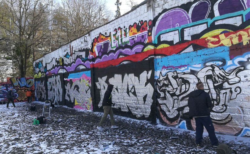 Snösätra graffitti mars/March&nbsp;2019