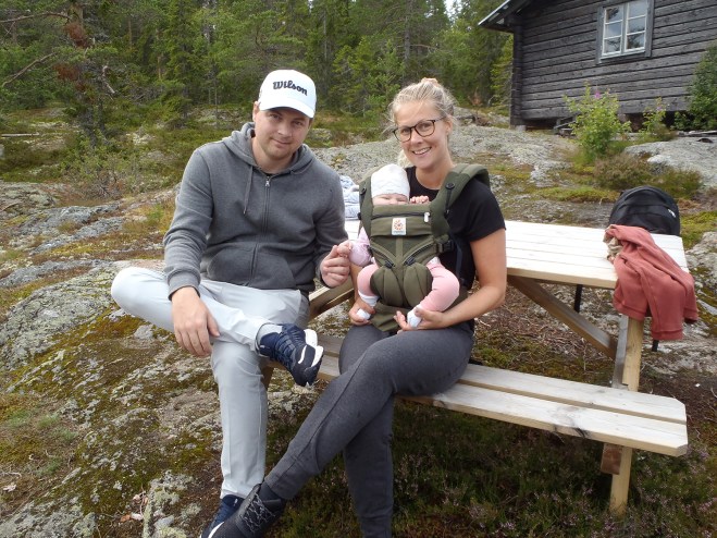 Fredrik, Elin och Ebba.