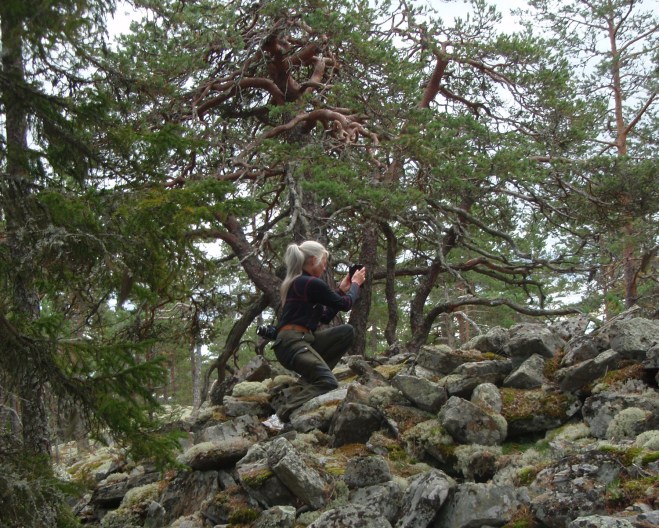 Vi fotograferar graven