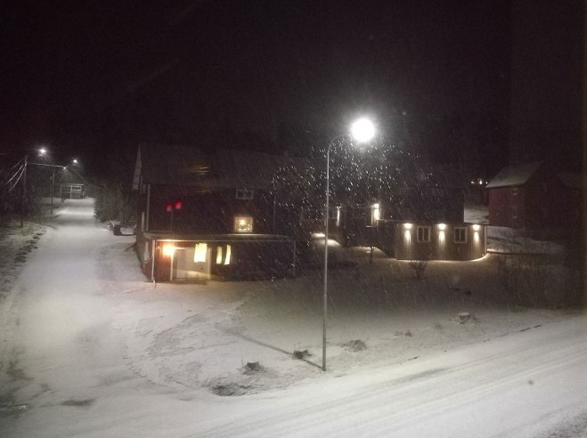 Utanför köksfönstret