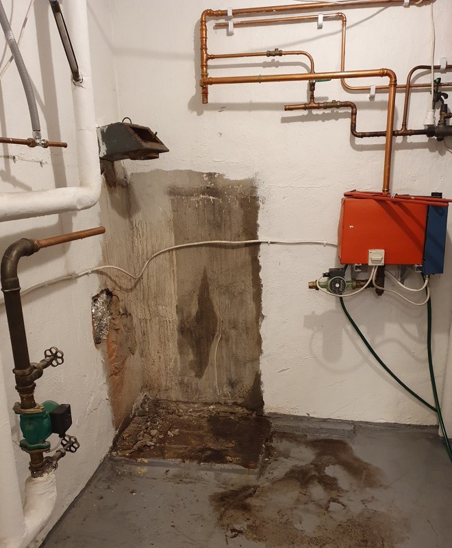 Utrymmet efter pannan