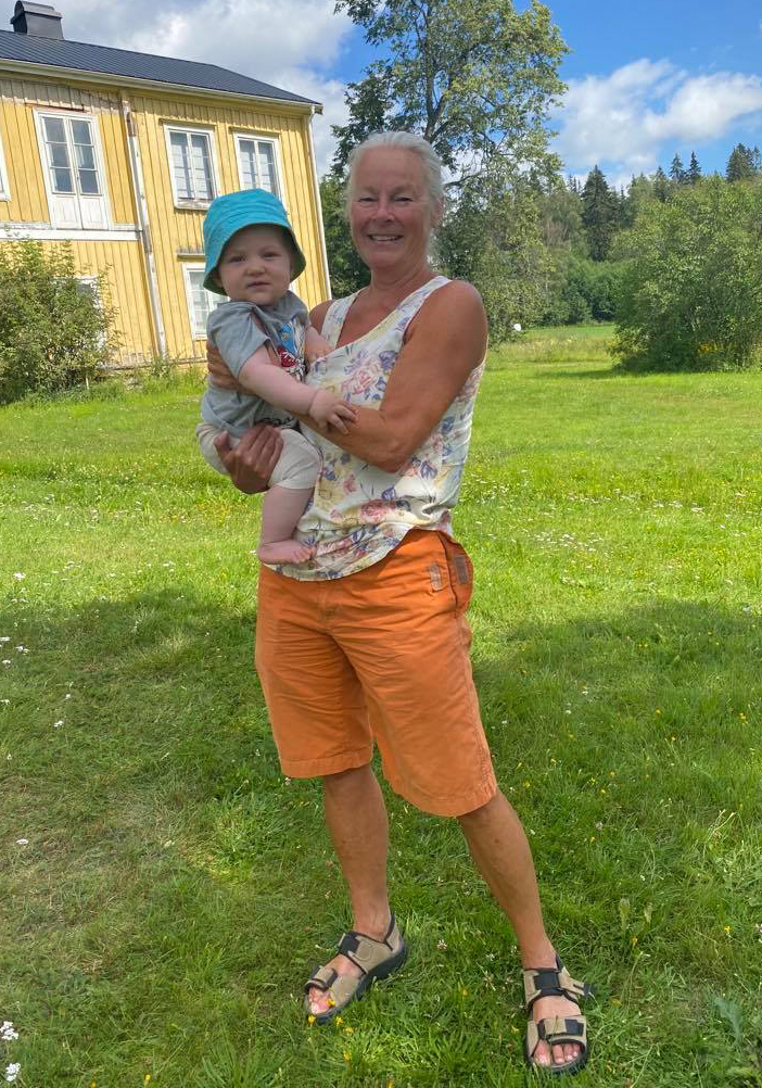 Farmor och Ludvig i Arklo.
