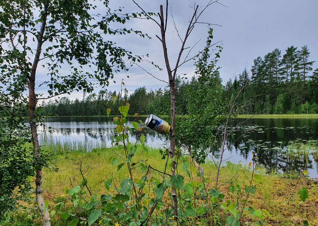 Ölburk mitt i naturen.