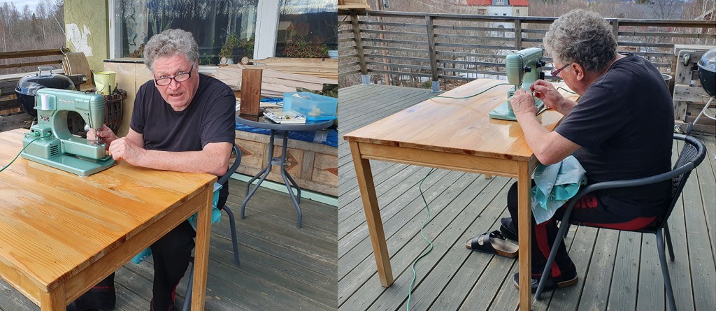 Gardinsömnad x 2 med maskin 1