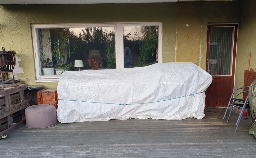 I ordning inför vintern på altanen/In order for the winter on the&nbsp;balcony