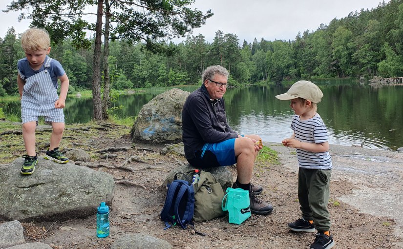 Ny promenad i skogen med två unga män/New walk in the woods with two young&nbsp;men